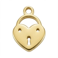 Heart Love Lock Charm
