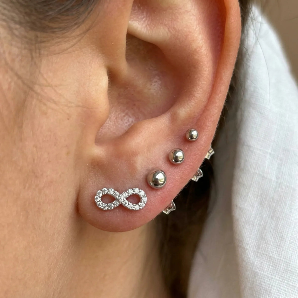 Boucles d'oreilles Infinity