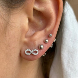 Boucles d'oreilles Infinity