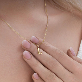 Collar con inicial personalizada | Oro, plata y vermeil | HBD