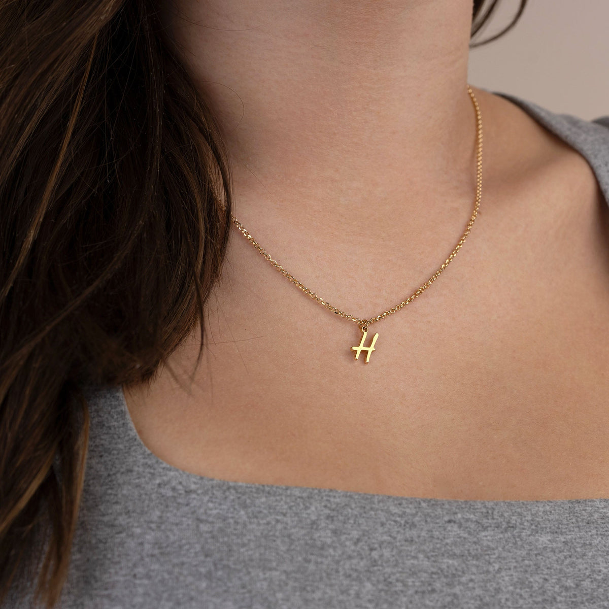 Collar con inicial personalizada | Oro, plata y vermeil | HBD