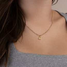 Collar con inicial personalizada | Oro, plata y vermeil | HBD