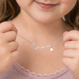 Kids Name Necklace | Personalised Children’s Necklace | HBD