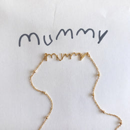 Halskette für Kinder mit Schreibschrift | Gold, Silber & Platin