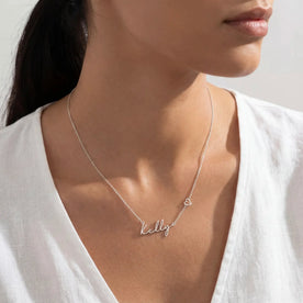 Collier personnalisé avec prénom et cœur | Collier prénom personnalisé | HBD