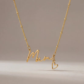 Moederketting in goud of zilver – Elegante hanger met moedertekst – Het perfecte cadeau voor moeders
