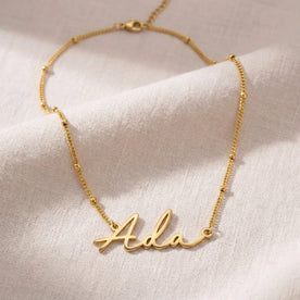 Collier prénom Ada | Or 18 carats, argent et vermeil | Prêt à être expédié