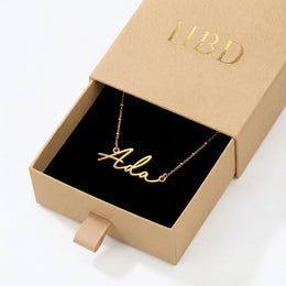 Collier prénom Ada | Or 18 carats, argent et vermeil | Prêt à être expédié