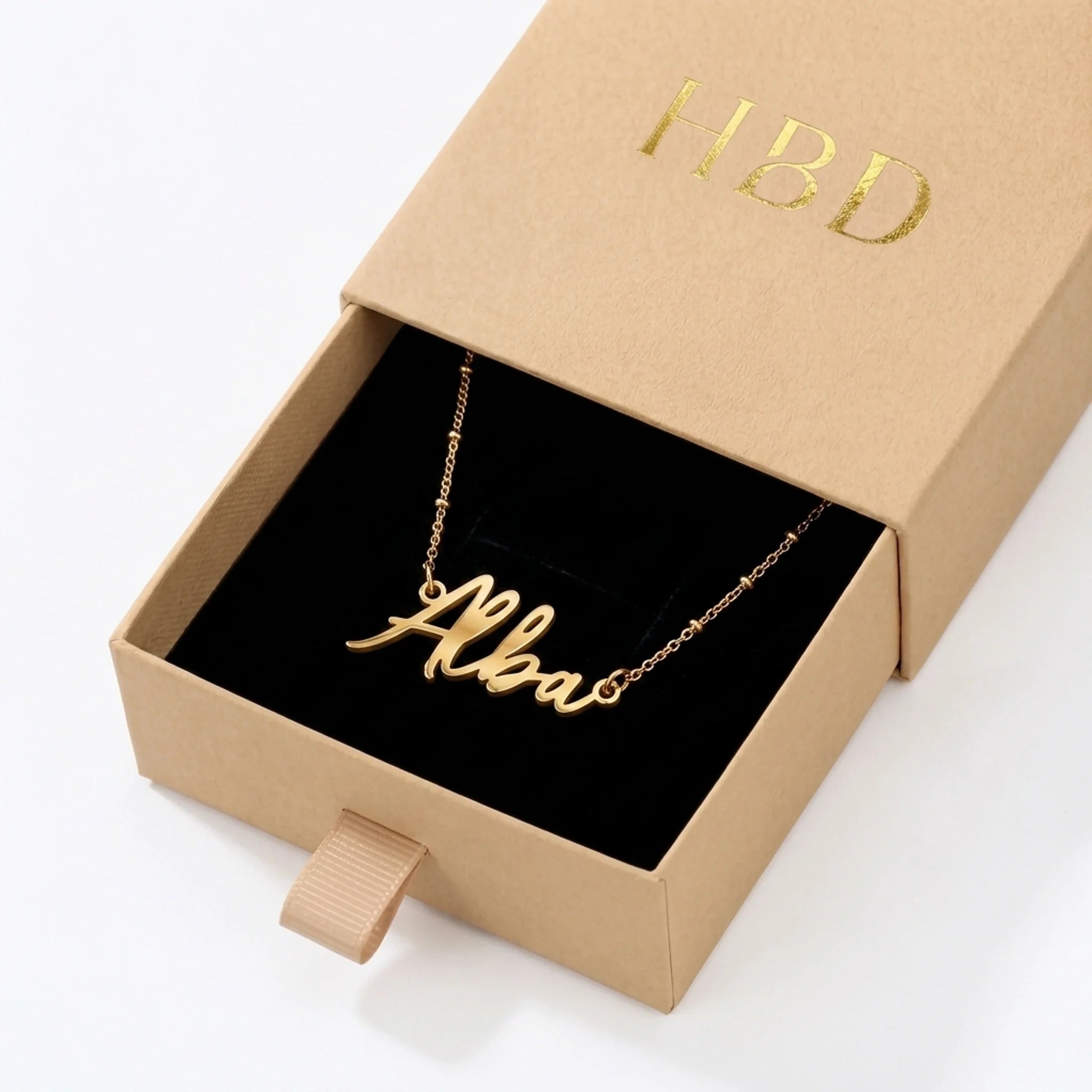 Collier prénom Alba