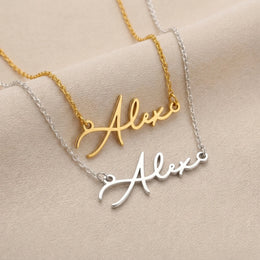 Alex Namnhalsband | 18 karat guld, silver och vermeil | Klar för leverans