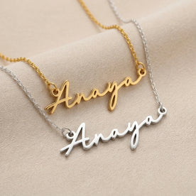 Necklace Anaya Name Necklace HBD: Both finishes