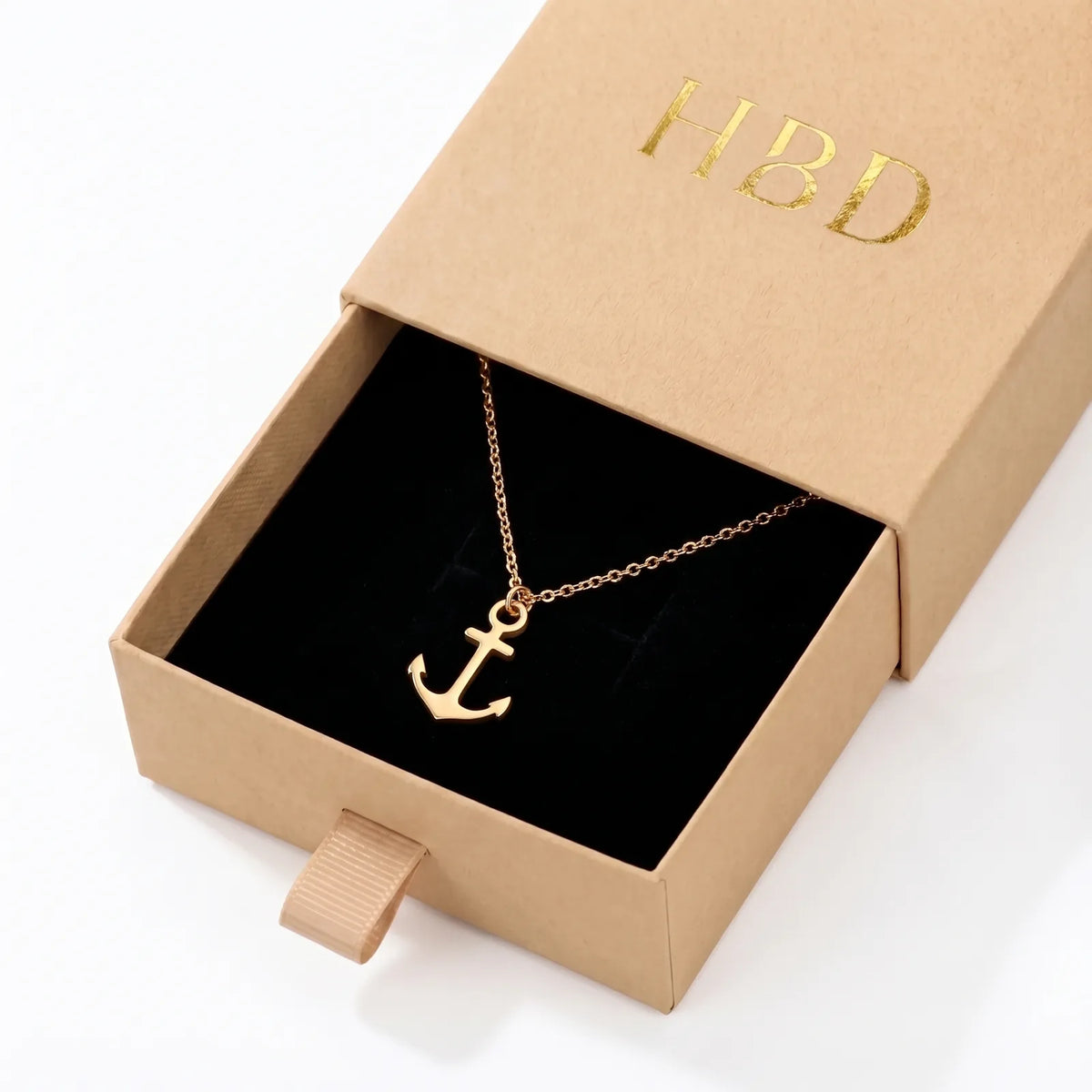 Anker charm Halskjede og Armbånd