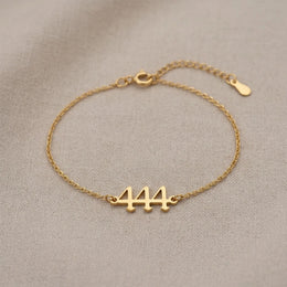 Pulseira personalizada com número angelical – Joias personalizadas – Até 4 dígitos