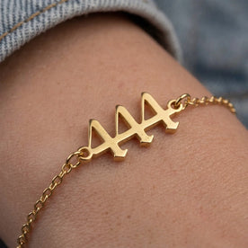 Pulseira personalizada com número angelical – Joias personalizadas – Até 4 dígitos