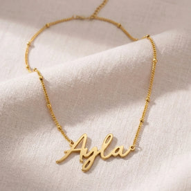 Namenskette „Ayla“ | 18 Karat Gold, Silber & Vermeil | Sofort versandfertig