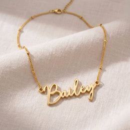 Collier prénom Bailey | Or 18 carats, argent et vermeil | Prêt à être expédié