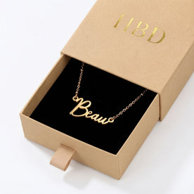 Naamketting Beau | 18 karaats goud, zilver en verguld | Direct leverbaar