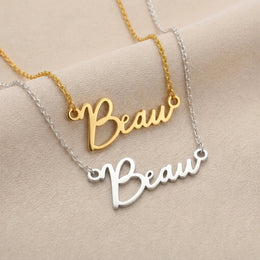 Naamketting Beau | 18 karaats goud, zilver en verguld | Direct leverbaar