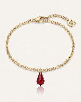 Bracelet pendentif en cristal et pierre de naissance | HBD Jewellery