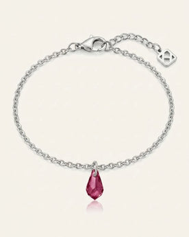 Bracelet pendentif en cristal et pierre de naissance | HBD Jewellery