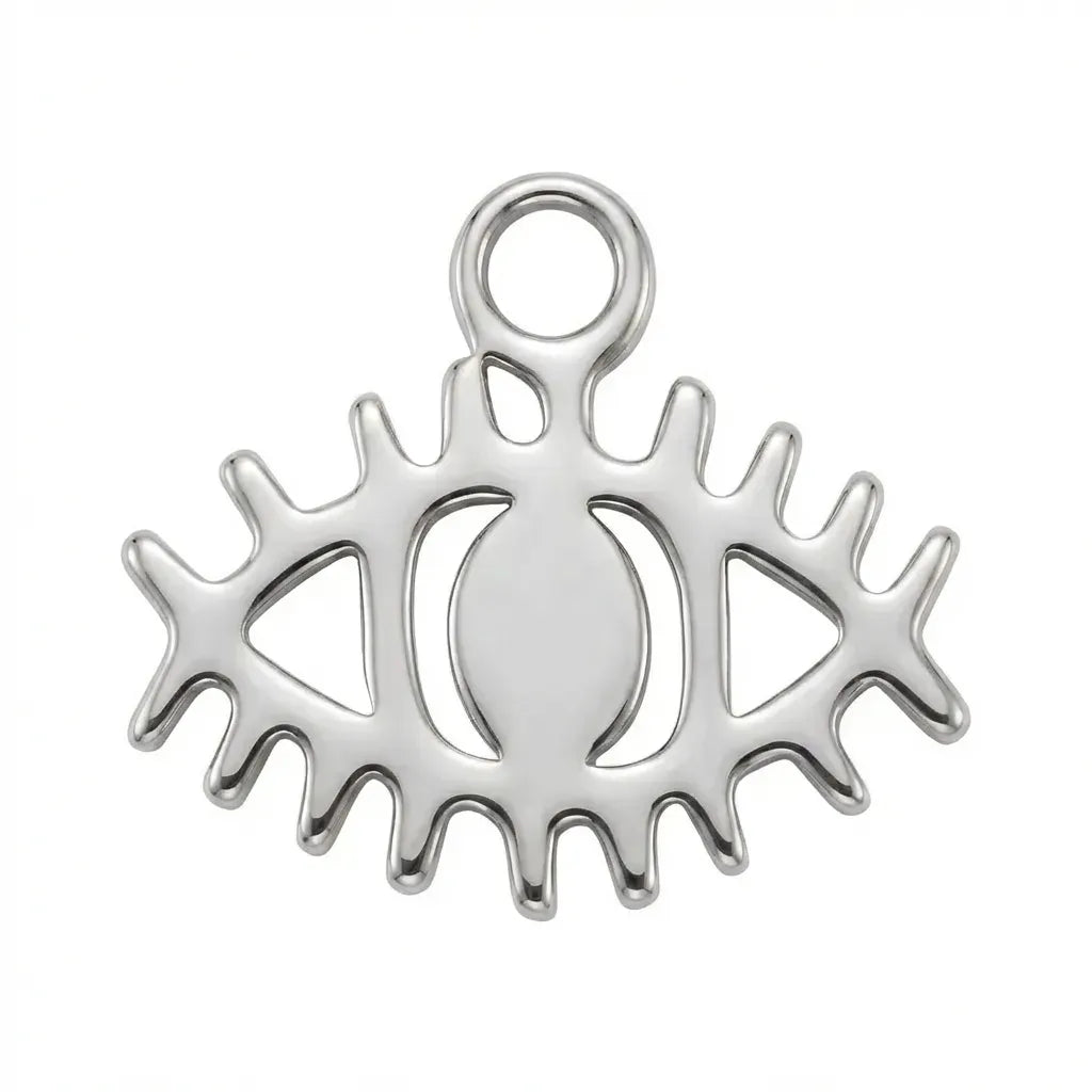 Zilveren hanger met het boze oog