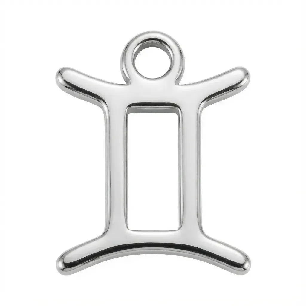Zilveren Gemini-hanger