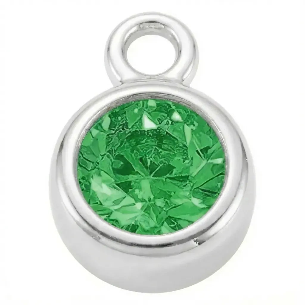 May Emerald - Silver Pendant