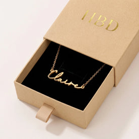 Necklace Claire Name Necklace HBD: In the box