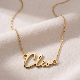 Colar com o nome Cleo | Ouro 18k, Prata e Vermeil | Pronto para envio