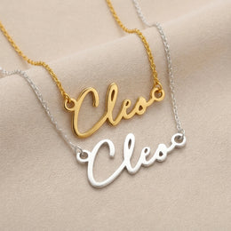 Colar com o nome Cleo | Ouro 18k, Prata e Vermeil | Pronto para envio