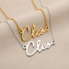 Colar com o nome Cleo | Ouro 18k, Prata e Vermeil | Pronto para envio