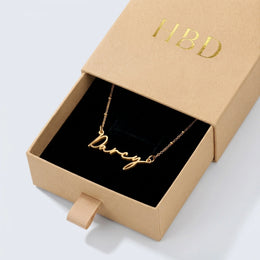 Darcy Naamketting | 18 karaats goud, zilver en verguld | Direct leverbaar