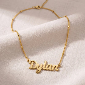 Collana con nome Dylan | Oro 18 carati, argento e vermeil | Pronta per la spedizione