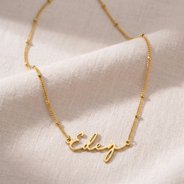 Collier prénom Eden | Or 18 carats, argent et vermeil | Prêt à être expédié