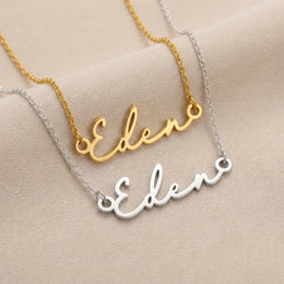 Collier prénom Eden | Or 18 carats, argent et vermeil | Prêt à être expédié