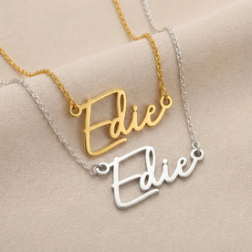 Collar con el nombre Edie | Oro de 18 quilates, plata y vermeil | Listo para enviar