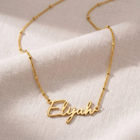 Collana con il nome Elijah | Oro 18 carati, argento e vermeil | Pronta per la spedizione