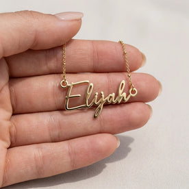 Collana con il nome Elijah | Oro 18 carati, argento e vermeil | Pronta per la spedizione