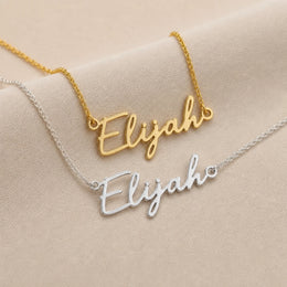 Collana con il nome Elijah | Oro 18 carati, argento e vermeil | Pronta per la spedizione