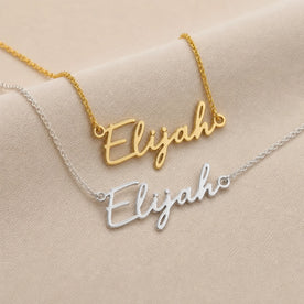 Collana con il nome Elijah | Oro 18 carati, argento e vermeil | Pronta per la spedizione