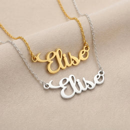 Collar con el nombre Elise | Oro de 18 quilates, plata y vermeil | Listo para enviar