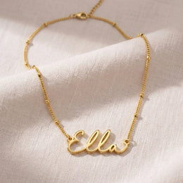 Ella Name Necklace | 18ct Gold, Silver & Vermeil | Ready to Ship
