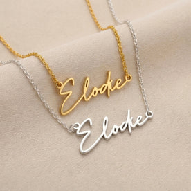 Elodie Naamketting | 18 karaats goud, zilver en verguld | Direct leverbaar