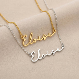 Necklace Eloise Name Necklace HBD: Both finishes