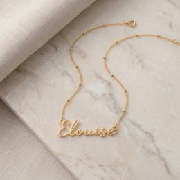 Collar con el nombre Elouise | Oro de 18 quilates, plata y vermeil | Listo para enviar