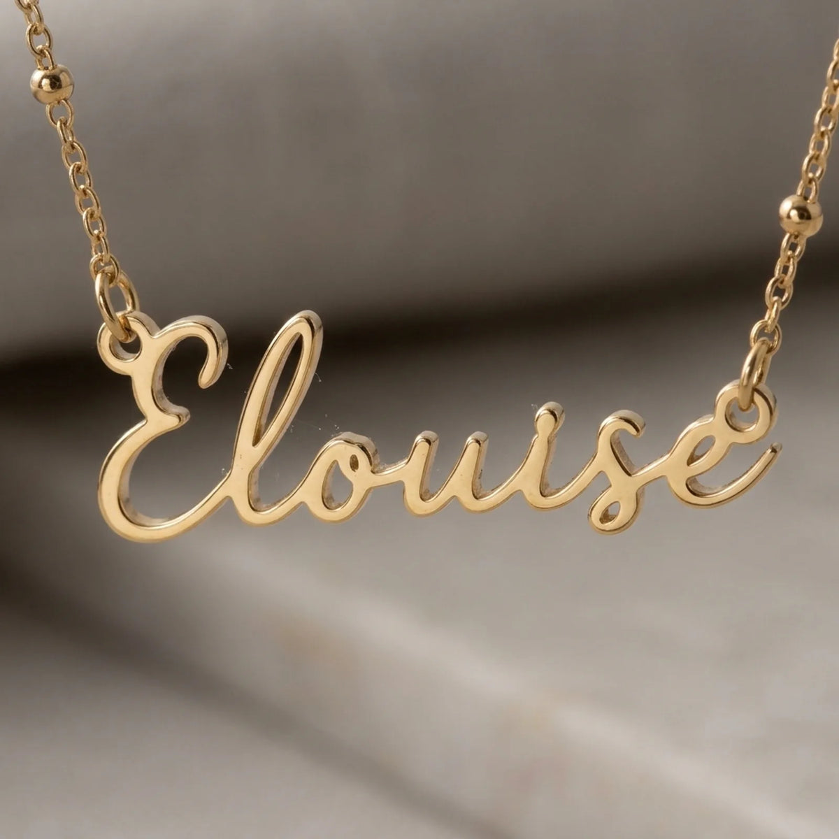 Collar con el nombre Elouise | Oro de 18 quilates, plata y vermeil | Listo para enviar