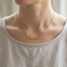 Collar con el nombre Elouise | Oro de 18 quilates, plata y vermeil | Listo para enviar