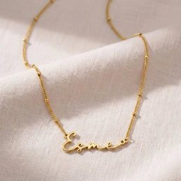 Esme Namenskette | 18 Karat Gold, Silber & Vermeil | Sofort versandfertig