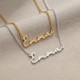 Esme Namenskette | 18 Karat Gold, Silber & Vermeil | Sofort versandfertig