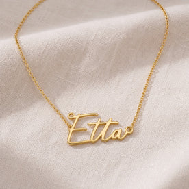 Namenskette Etta | 18 Karat Gold, Silber & Vermeil | Sofort versandfertig
